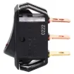 Designed for use in low voltage applications, this LED illuminated panel mount rocker switch is an SPST alternate type.