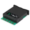 Panel mount BCD coded units which slot together to produce a bank of switches. Each unit is engraved (white on black). Output is 8-4-2-1 weighting.Gold plated PCB tracks and connections. Cutout for one unit plus end caps 16 x 30mm. Allow further 8mm per u