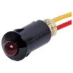 Mounting hole 8mm.
Mounting depth 18mm.
Lead length ≈180mm.