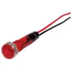 Mounting hole: 6.7mm &Oslash
Mounting depth: 27mm
Maximum panel thickness: 6.5mm
Lead length: 90mm.