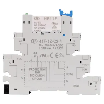A super slimline DIN rail mount relay designed for industrial switching applications. Suits standard 35mm DIN rail.  Supplied with 60V DC coil relay.