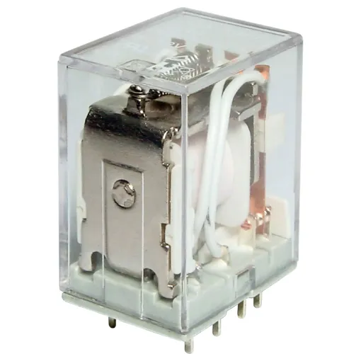 Max voltage:150V DC, 380V AC
Max current: 7A
Max VA (Watts): 2500VA, 1250W
Contact material: Silver Cadmium Oxide
Coil resistance: 160Ω
Max coil power: 0.9W
Insulation resistance: >1000MΩ @ 500V DC
Dielectric strength (for 1 min):
1000V AC between open contacts
1500V AC between coil & contact
Electrical life: 200,000 operations
