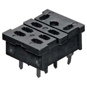 A PCB mount socket base to suit S4310/12/14/15 relays.