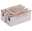 No moving parts and no contact arcing. Features zero voltage turn on, zero current turn off. Switches AC only. 3-32V DC coil.