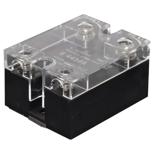 No moving parts and no contact arcing. Features zero voltage turn on, zero current turn off. Switches DC only. 5-30V DC coil.