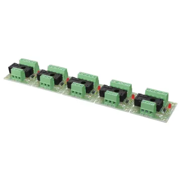 The S 4451 is a handy relay board suitable for 6V, 12V or 24V relays (available separately). Each relay operates independantly and two sets of changeover contacts are provided. It features a perforated PCB so individual relays can be "snapped off" easily.