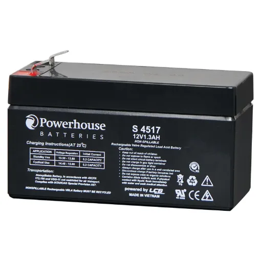 This 12V 1.3Ah sealed lead acid (SLA) battery is a compact battery for powering 12V equipment.
