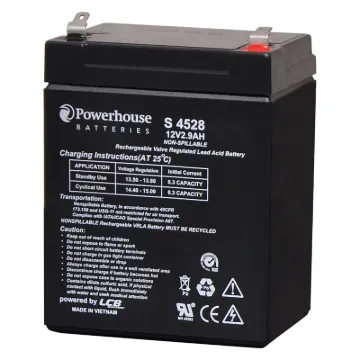 This 12V 2.9Ah sealed lead acid (SLA) battery is a compact battery for powering 12V equipment.