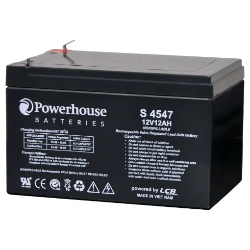 This 12V 12Ah sealed lead acid (SLA) battery is a compact battery for powering 12V equipment.
