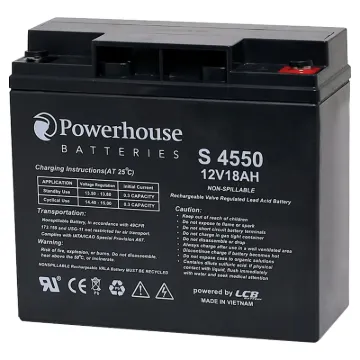 This 12V 18Ah sealed lead acid (SLA) battery is a compact battery for powering 12V equipment.