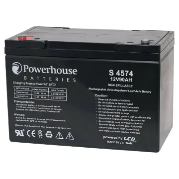 This 12V 90Ah sealed lead acid (SLA) battery is a compact battery for powering 12V equipment.