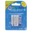 Low discharge Ni-MH batteries ready for use straight out of the pack and rechargeable in a AA or AAA charger. Recharge up to 1000 times. Hold up to 85% capacity even when unused for 12 months. 900mAH Capacity.