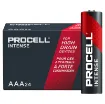 AAA size, pack of 24. Procell Alkaline Intense AAA industrial batteries are specifically designed to last longer in high drain professional devices that require a high amount of power or peaks of power, such as blood Pressure monitors, soap dispensers or flashlights.