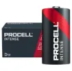 D size, pack of 12. Procell Alkaline Intense D industrial batteries are specifically designed to last longer in high drain professional devices, that require a high amount of power or peaks of power, such as a paper towel dispenser.