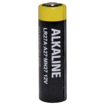 As used in many car alarm key ring remote controls, remote garage door openers, cigarette lighters etc. Equivalent to GP27A, LR27A.