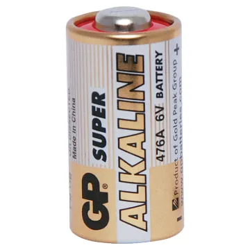 GP Code:GP476A
Capacity (mAh):105
Chemistry:Alkaline
Cross Reference: A544/ PX28A, 4LR44 , V4034 PX , 4G13, AG13
Dimensions (mm): 13.0X25.5
Voltage:6