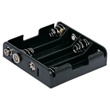 4 x AA Flat Plastic battery holder.