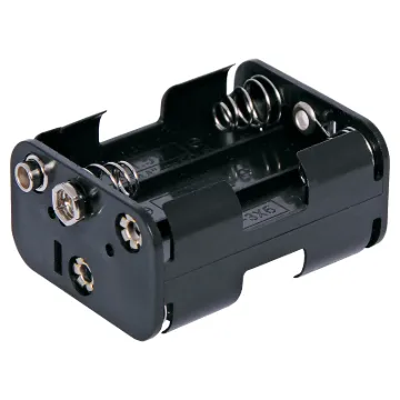6 x AA Square Plastic battery holder.