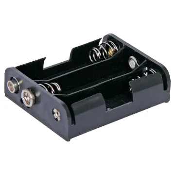 3 x AA battery holder in a flat configuration.