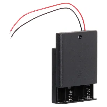 Features on/off switch and locking screw for battery cover.