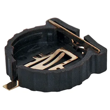 Surface mount (SMD) battery clip to suit the CR1220 button cell.