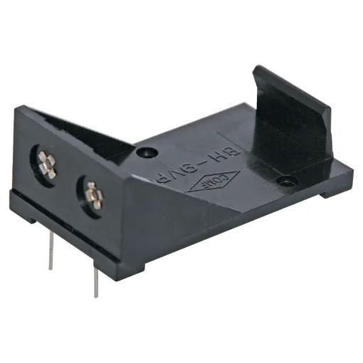 PCB Mount plastic battery holder.