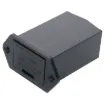 Fits into similar dimensions as an IEC power socket.  Slide in battery drawer locks into place. Mounting depth 55mm.