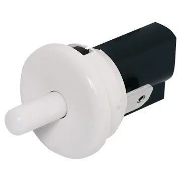 Panel hole 21mm. Snap-in fit. Similar to refrigerator door switch. Rated 250V at 0.2A. Contacts open when plunger is pressed in.