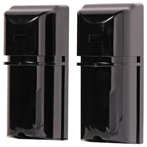 A commercial grade, dual beam infrared sensor housed in a water & dust proof housing for alarm/access control integration. Triggers when beam breaks. Dual infra-red beams are used in conjunction with a fresnel lens for reduced false triggering. S