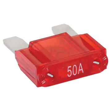 Red 50A standard automotive blade fuse. Suits the automotive maxi blade fuse inline holder (S6045).