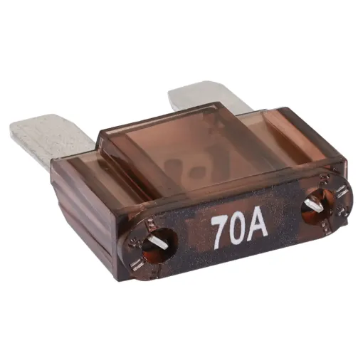 Tan 70A standard automotive blade fuse. Suits the automotive maxi blade fuse inline holder (S6045).