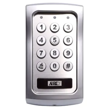 This weatherproof vandal resistant door keypad controller is designed for controlling a door strike in home or business security installations. It combines a digital keypad and proximity EM card reader in one unit.