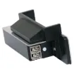 Door strike for controlling building access points. Reversible design suits left or right hand hinged doors.