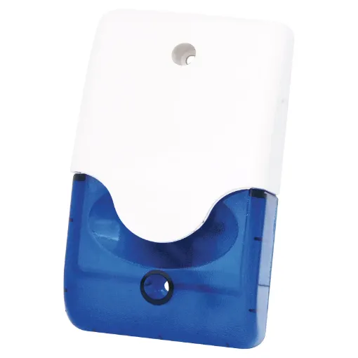 Combined siren and strobe in a single housing. Separate input for siren and strobe. Suitable for indoor or sheltered outdoor use.