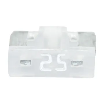 Low profile mini blade fuses rated from 3A to 30A.
