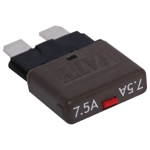 Suits most automotive blade fuse holders. Resettable, 5mm blades.