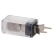 Current Trip Rating: 3 Amp
All specifications at 25&degC
Hold Current: 100% load indefinitely
Trip Current: Within 1 hr @ 175% load
 Within 1 minute @ 200% load
Max. Voltage:  120V AC or 12V DC
Dimensions:  20.6H x 10.5L x 8.7W mm