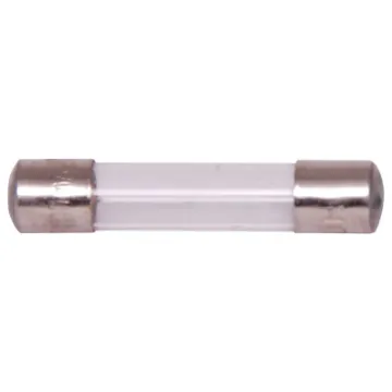 Glass fuse. Available in M 205 and 3AG sizes. Used in many appliances. These are sold in singles and in packs of 10, 100 or 1000pcs.