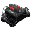 High current weatherproof circuit breakers with manual reset switch. M6 terminal bolts.
