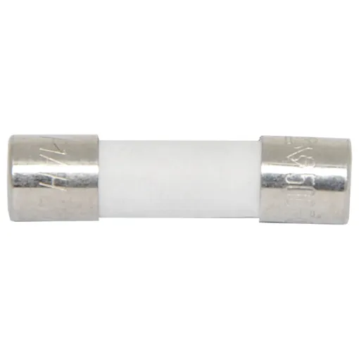 Ceramic fuse. Available in M 205 and 3AG sizes. Used in many appliances. These are sold in singles.