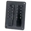 This panel mount automotive blade fuse block uses standard automotive type blade fuses (18.7 x 19.1mm in size with 5mm blades).  Fitted with weatherproof cover & LED indicator for each circuit.  Base is fitted with 6.4mm spade terminals & rubber gasket to prevent water ingress. Max 25A @ 32VDC per circuit.