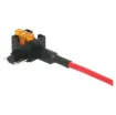 This in-line low profile mini blade fuse tap is designed to turn one slot into two, allowing you to add a circuit to your vehicle easily. The max installation rating is up to 10 Amps.