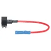 This in-line micro2 blade fuse tap is designed to turn one slot into two, allowing you to add a circuit to your vehicle easily. The max installation rating is up to 10 Amps.