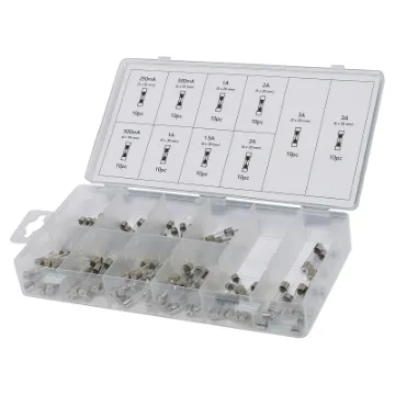 This glass auto fuse pack comes housed in a plastic parts case and includes 100 pieces of popular sizes of fuses.