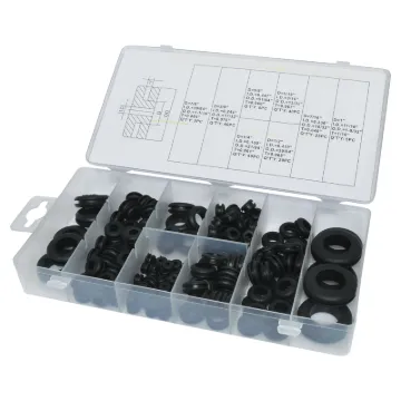 Contains 8 popular sizes of rubber grommets for protecting wiring, sealing out moisture and dust.