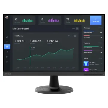 Power through work, games and more with the Lenovo C24-40 Monitor. The 23.8-inch 3-side NearEdgeless VA panel readily engages you with rich onscreen content and its wide 178°/178° viewing angle lets you experience consistent imagery from any perspective.