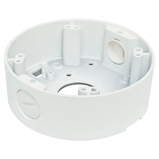 Allows a dome camera to be surface mounted onto a concrete ceiling. Housing allows cables to be routed through it with electrical conduit entries on both sides. Two models available, one to suit small 94&Oslashmm domes and the other to suit larger 120&Oslashmm dome cameras. Note: camera for illustration purposes. Not suitable for SA9123F &amp S 980