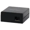Allows the transmission of a signal from a camera for up to 600m (B+W) or 300m (colour) over standard cat 5 UTP cable. Two units are required to form a link. No power required. Supplied with a single BNC connector for video (RCA - BNC adaptor included) and RCAs for audio. Sold individually.