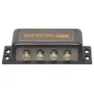 This 4 way video sender transmits video signals over long distances. It replaces the  need to use expensive coaxial cable by using one Cat 5 UTP cable instead of 4 individual coaxial cables. It can transmit four channels of video up to 600m (B+W) or 300m