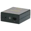 Transmit clear composite video, stereo audio and infra-red up to 300m over economical Cat 5e/6 cable. Ideal way to send video and audio to a remote location. The infra-red signal also allows you to control your equipment remotely.
